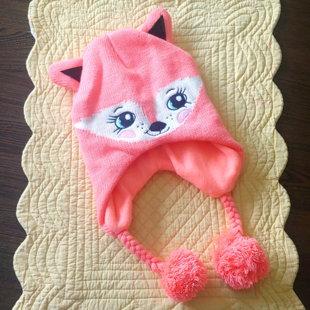 Girls Fox Stocking Hat